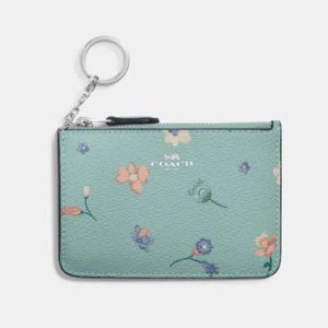 NEW! COACH Key Pouch With Mystical Floral Print